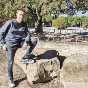 Raül Arenas en una imatge recent al parc de Sant Eloi.