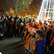 Una encesa de llums de Nadal a Lleida.