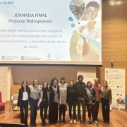 Integrants del projecte Hidroponent, ahir en la jornada final. - HIDROPONENT UDL