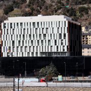 L'edifici on hi ha la seu de la justícia andorrana, a Andorra la Vella.