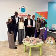 Presentació de la nova campanya, ahir a Afanoc Lleida. - SEGRE