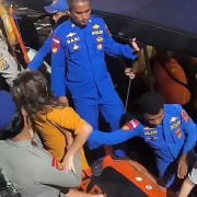 Un dels vaixells de rescat d'Indonèsia.