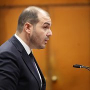 El conseller Albert Dalmau compareix a la sessió de control d'aquest dimecres.