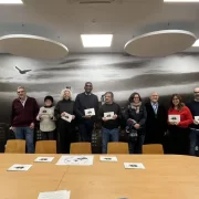 Presentació ahir de l’acte escolar que se celebrarà demà. - PAERIA