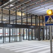 L'accés a la nova estació de busos de Lleida.