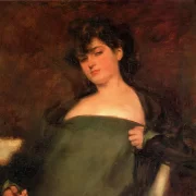 Retrat del 1906. Ramon Casas va pintar Júlia Peraire en aquest oli, que ell mateix va datar el 1906. - ADRIÀ CODINA