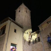 La Penjada del Ruc de Solsona, un dels actes estrella, dissabte a la nit. - LAIA PEDRÓS
