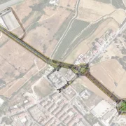 El traçat del vial Víctor Torres una vegada ampliat.