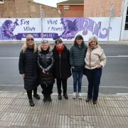 La inauguració del mural a Mollerussa. - J. GÓMEZ