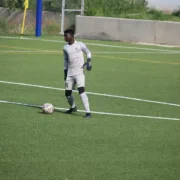 El porter del Tremp durant un partit.