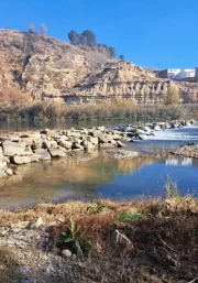 L’assut de la Sècla és al Cinca al seu pas per Fraga.