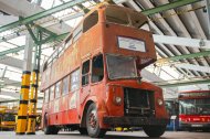 El Leyland Titan del 1957 recuperat d’un magatzem de Bellpuig, ara al Museu de l’EMT de Madrid a punt de ser restaurat. - EMT MADRID