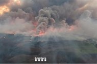 Una vista de l'incendi de Torrefeta i Florejacs.