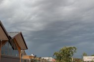 El cel d'aquest dissabte al migdia a Lleida