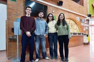 Isaac, Jordi, Paula i Ana, estudiants de segon de Batxillerat de l’institut Torre Vicens. - S.E.