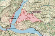 La muntanya on la DGA ha autoritzat el circuit s’ubica en una àrea protegida al costat de l’aiguabarreig. - DGA
