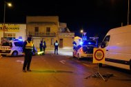 Imatge d’arxiu d’un control d’alcoholèmia de la Guàrdia Urbana de Balaguer.