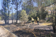Los Bomberos apagan 3 fuegos en Lleida y Camarasa en plena alerta por incendios forestales