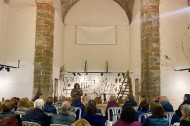 Teresa Ibars va presentar ‘Dones i literatura rural’ a la capella de Sant Gaietà d’Aitona divendres.