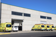 Imatge de la base operativa d’Ambulàncies Egara al polígon de Camí dels Frares.