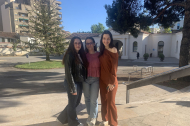Nerea, Marta i Míriam, estudiants d’Infermeria a la UdL.