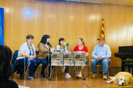 Representants de la plataforma Tsunami Animalista de Lleida.