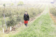 Un dels pagesos del Garrigues Sud que s’ha incorporat al sector primari.