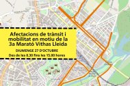 Mapa de talls de trànsit a Lleida aquest diumenge per la Marató.