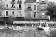 La ciudad de Lleida quedó completamente inundada