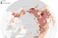 Mapa d'àrees amb estrès climàtic /  Watts et al. 2025