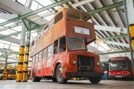 El Leyland Titan del 1957 recuperat d’un magatzem de Bellpuig, ara al Museu de l’EMT de Madrid a punt de ser restaurat. - EMT MADRID