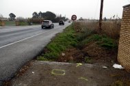 Punt de l'atropellament mortal a l'N-240 a Lleida. / Roger Segura - ACN