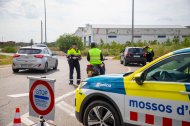 Imatge d’arxiu d’un control de trànsit dels Mossos d’Esquadra entre Lleida i Alcarràs. - GERARD HOYAS