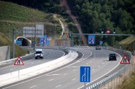 Un dels accessos del túnel del Coll de Lilla.