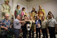 La Casa dels Gegants va acollir ahir la presentació dels actes de la festivitat de Sant Jaume. - MAGDALENA ALTISENT