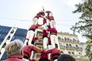 Els Castellers de Lleida van aconseguir carregar i descarregar un 5 de 7. - IEI
