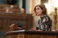 María Jesús Montero, vicepresidenta primera i ministra d'Hisenda, aquest dimarts a Madrid