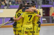 Jugadores del Vila-sana celebren un gol dissabte passat. - CLARA LIÁÑEZ