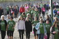 Una caminata contra el cáncer de mama en Lleida.