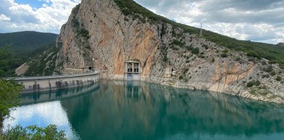 Mont-rebei recupera el seu esplendor amb el pantà de Canelles al 85% de capacitat