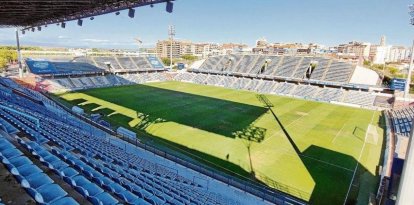 Vista aèria del Camp d’Esports durant l’última temporada. - JORDI ECHEVARRIA