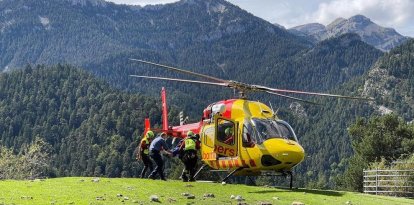 Imatge d'arxiu d'un rescat d'un boletaire ferit a Bellver de Cerdanya.