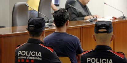 L'acusat d'agredir sexualment un noi a Lleida, durant el judici a l'Audiència de Lleida.