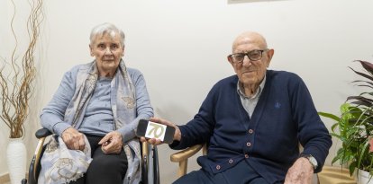 Ramiro i Joaquima, el matrimoni que ha celebrat les noces de titani.