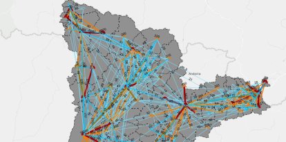 Fluxos bidireccionals intramunicipals i intermunicipals (només mobilitat interna de l'àmbit APA) Feiner.