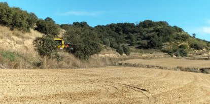 Imatge del lloc on han passat els fets, entre els termes de Cervera i Torrefeta
