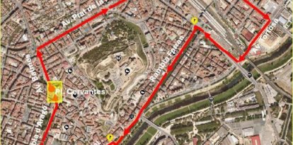 Talls de carrers al trànsit aquesta tarda a Lleida amb motiu de la cursa Sant Silvestre