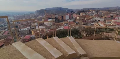 Les vistes des del mirador formen part de la potent oferta d’Aitona entorn del ‘fruiturisme’. - AJUNTAMENT D’AITONA