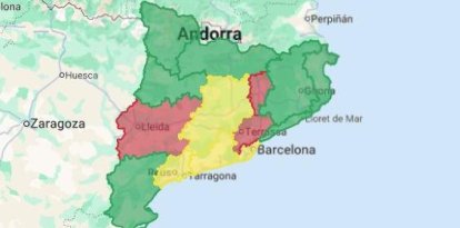 El mapa de qualitat de l'aire per a aquest divendres.