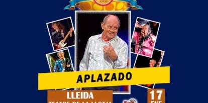 Aplazado el concierto de Fórmula V en Lleida.